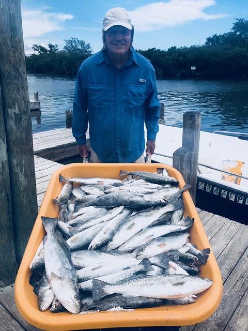 speckled-trout-smoking-in-cocodrie-louisiana-charter-boat-association