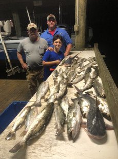 Arkansas catches speckled trout in dularge