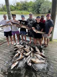 Great Dularge Redfish Action